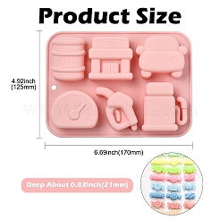 2Pcs Gas Station Themed Silicone Fondant Molds&nbsp;ST-CJ0043-023