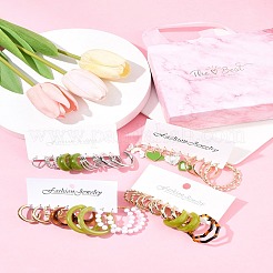 5 Sets 5 Colors Alloy Hoop Earring Sets&nbsp;EJEW-FS0001-23A