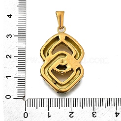 304 Stainless Steel Pendants&nbsp;STAS-Q360-07A-G