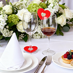 150Pcs 3 Colors Paper Wine Glass Charms&nbsp;DIY-FG0010-07