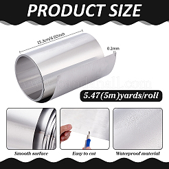 5mのアルミシートロール  プラチナ  153x0.2mm&nbsp;DIY-WH0816-035P