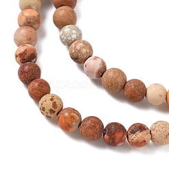 Natural Imperial Jasper Beads Strands&nbsp;G-A175C-4mm-02
