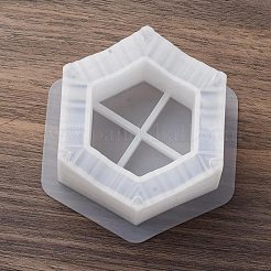 メリーゴーランドシリコンモールド  キャンドル型  ジェッソ樹脂鋳造金型  ホワイト  68x75x39.5mm  内径：52x60mm&nbsp;AJEW-S041-01A