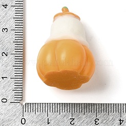 ハロウィーンの飾り  自宅のデスクトップの装飾用の樹脂製ゴーストフィギュア像  カボチャ  32x24x24mm&nbsp;AJEW-S001-03A
