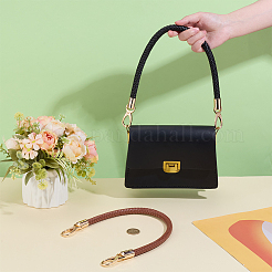 2Pcs 2 Colors Braided PU Leather Bag Handles&nbsp;FIND-PH0025-96