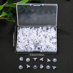 300Pcs Plastic Ear Nuts&nbsp;KY-YW0001-99