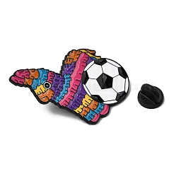 メキシコサッカーをテーマにしたエナメルピン  バックパックや衣類用の黒い合金製ラペルピンバック  ピニャータ  カラフル  42x31mm&nbsp;JEWB-D310-07EB-02