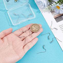 12Pcs Titanium Alloy Earring Hooks&nbsp;FIND-BBC0005-42A-01