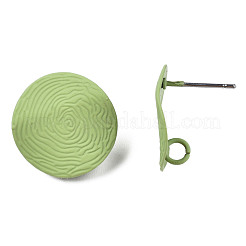 Spray Painted Iron Stud Earring Findings&nbsp;IFIN-N008-012A