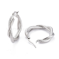 Tarnish Resistant 304 Stainless Steel Hoop Earring&nbsp;EJEW-F257-17P