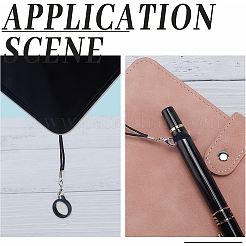 36Pcs 3 Style Silicone Rings with 6Pcs Polyester Necklace Lanyard Anti-Loss Pendant Holder&nbsp;DIY-GF0008-05