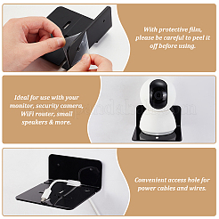 Acrylic Wall-Mounted Adhesive Camera Display Shelf with Iron Screw&nbsp;ODIS-WH0002-86A