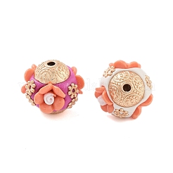 Alloy with Resin Handmade Indonesia Beads&nbsp;FIND-Q106-52