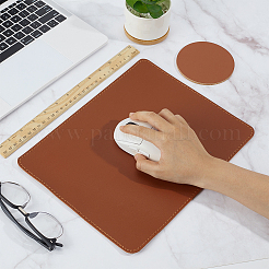 3Pcs Cork & Leather Mouse Pad&nbsp;AJEW-OC0014-75D
