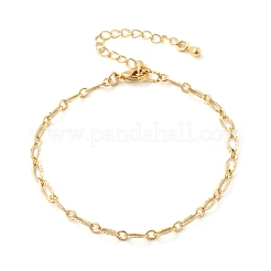 Brass Cable Chain Bracelets for Women Men&nbsp;BJEW-F494-05G