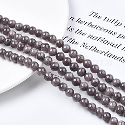 Natural Dyed Yellow Jade Gemstone Bead Strands&nbsp;G-R271-6mm-Y23