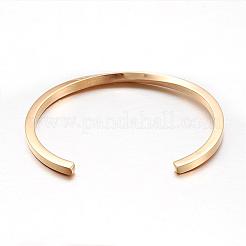 304 Stainless Steel Cuff Bangles&nbsp;BJEW-D434-05G