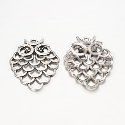 Owl Alloy Pendant Rhinestone Settings&nbsp;EA11877Y