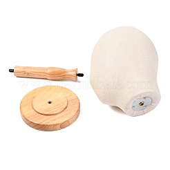 Wooden Cap Display Stand&nbsp;AJEW-I051-02A