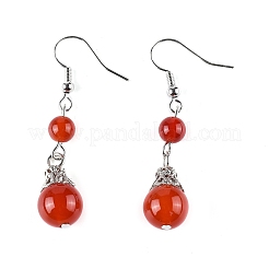 Natural Gemstone Dangle Earrings&nbsp;EJEW-JE01374