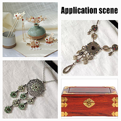 72Pcs 18 Style Brass Filigree Findings&nbsp;FIND-CA0002-66