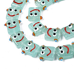 Handmade Bumpy Lampwork Beads Strands&nbsp;LAMP-N021-035E