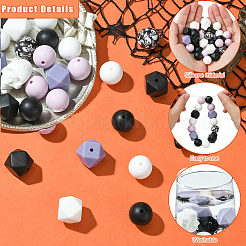 Halloween Theme Food Grade Eco-Friendly Silicone Beads&nbsp;SIL-YW0001-45