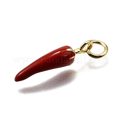 Brass Enamel Pendants&nbsp;KK-Z100-10G-01