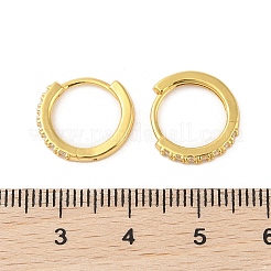 925 Sterling Silver with  Micro Pave Cubic Zirconia Hoop Earrings Findings&nbsp;STER-B004-17G