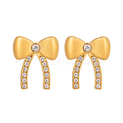 304 Stainless Steel Bowknot Stud Earrings&nbsp;AI2974
