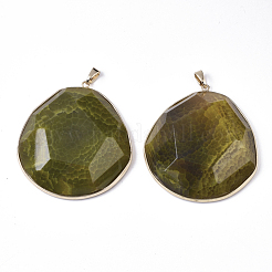 Natural Crackle Agate Big Pendants&nbsp;G-R469-05D