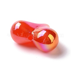 UV Plating Rainbow Iridescent Opaque Acrylic Beads&nbsp;OACR-E010-04A