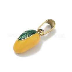 304 Stainless Steel Enamel Fruit Vegetable Charms&nbsp;STAS-F336-02H-G