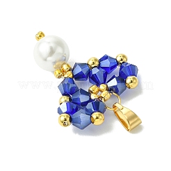 Shell Pearl Beads Glass Pendants&nbsp;PALLOY-MZ00432-04