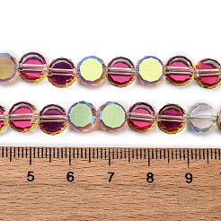 Electroplate Glass Beads Strands&nbsp;EGLA-C010-01A-HP04