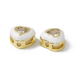 Rack Plating Brass Cubic Zirconia Beads&nbsp;KK-C007-16G