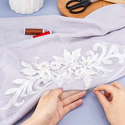Flower Blossom Sequin Appliques&nbsp;DIY-WH0407-02