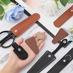 8pcs 7 Style Imitation Leather Protective Scissors Cover&nbsp;AJEW-CA0003-38