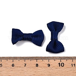 手作りファブリック服飾材料パーツ  ちょう結び＆髪の弓  ダークブルー  25~30x15~16x5mm&nbsp;WOVE-QZ02-13-1