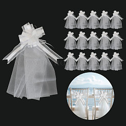 Polyester Pull Bows with Gauze Fabric&nbsp;AJEW-WH0485-10