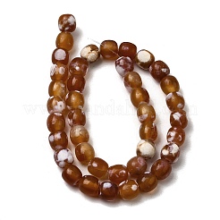 Dyed & Heated Natural Fire Crackle Agate Beads Strands&nbsp;G-NH0067-A02