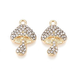 Rack Plating Alloy Rhinestone Pendants&nbsp;PALLOY-T091-26M-G