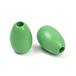Spray Painted Wood European Beads&nbsp;WOOD-F017-10E