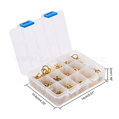 チベット風合金マンテル  混合図形  アンティーク黄金  14x10.8x3cm  120セット /箱&nbsp;TIBE-PH0005-10AG