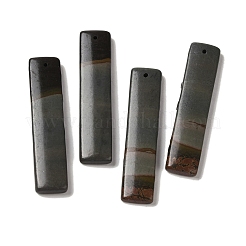 天然ピカソジャスパーペンダント  長方形チャーム  48x10.5~11x4~4.5mm  穴：1.2mm&nbsp;G-Q161-07A