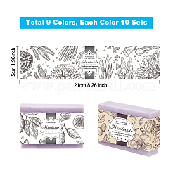 90Pcs 9 Style Handmade Soap Paper Tag&nbsp;DIY-PH0005-62