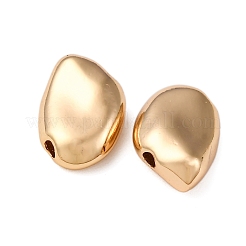 真鍮ビーズ  カドミウムフリー＆ニッケルフリー＆鉛フリー  ナゲット  18KGP本金メッキ  12x8x4mm  穴：1.4mm&nbsp;KK-Z112-45G