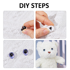 1 Bag Plastic Safety Craft Eye Sets&nbsp;DIY-FH0010-70C