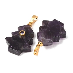 Natural Banded Amethyst Pendants&nbsp;G-P628-04G-03