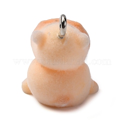 Flocky Resin Pendants&nbsp;FIND-S001-06F